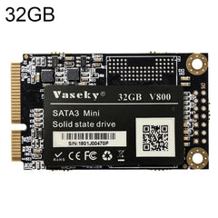 Vaseky V800 32GB 1.8 inch SATA3 Mini Internal Solid State Drive MSATA SSD Module for Laptop, 32GB