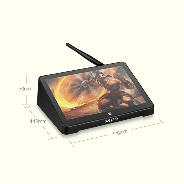 PiPo X8 Pro TV Box Style Mini PC, 4GB + 64GB, 7 inch Windows 10, Intel Celeron N4020 Dual Core, Support TF Card / Bluetooth / WiFi / LAN / HDMI, US/EU Plug, X8 Pro
