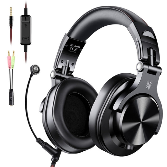 OneOdio A71 Head-mounted Noise Reduction Wired Headphone with Microphone, A71M (Black), A71(Brown)