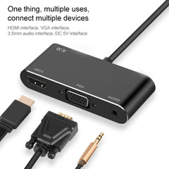 7585B 3 in 1 Micro USB / 8 Pin / Type-C to VGA / HDTV / AV Adapter Mobile HD Screen Player