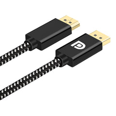 OD6.5mm DP Male to Male DisplayPort Cable, Length: 2m, DP Male to Male