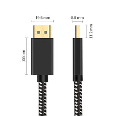 OD6.5mm DP Male to Male DisplayPort Cable, Length: 2m, DP Male to Male