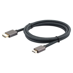 ULT-unite Gold-plated Head HDMI 2.0 Male to Mini HDMI Male Nylon Braided Cable, Cable Length: 2m, 2m