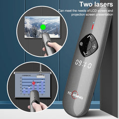 ASiNG A8 128GB Green Laser PPT Page Turning Pen Wireless Presenter, A8 128GB