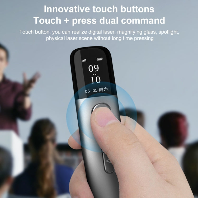 ASiNG A9 128MB Red Light Multifunctional PPT Touch Laser Page Turning Pen Wireless Presenter, A9 128MB Red Light (Blue), A9 128MB Red Light (Grey)