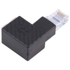 RJ45 Male to Female Converter 90 Degrees Extension Adapter for Cat5 Cat6 LAN Ethernet Network Cable, 90 Degrees Right