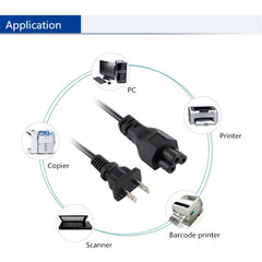 Three Holes Desktop Host Computer Power Cord, Length: 1.2m