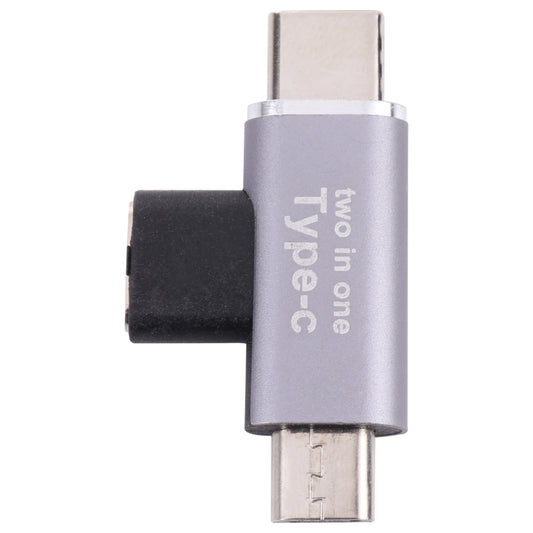 USB-C / Type-C Female to USB-C / Type-C Male + Micro USB Male Converter, Type-C Female to Type-C + Micro USB Male