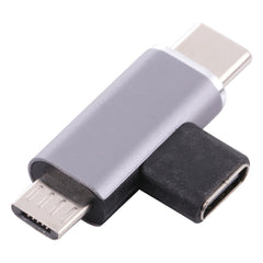 USB-C / Type-C Female to USB-C / Type-C Male + Micro USB Male Converter, Type-C Female to Type-C + Micro USB Male