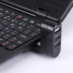 180 Degree Rotation USB Head 3 Ports USB 2.0 Portable HUB