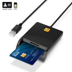 Rcoketek CR301 Smart CAC Card Reader USB 2.0 Bank Card SIM Card Tax Reader