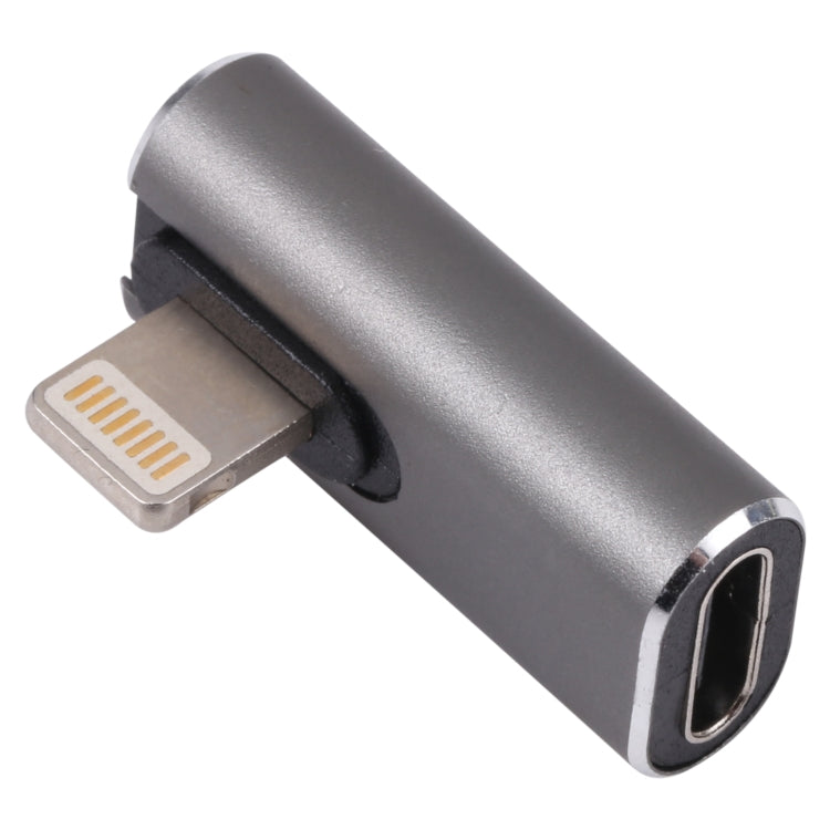 20W 8 Pin Male to USB-C / Type-C Female Elbow Charging Adapter, Elbow