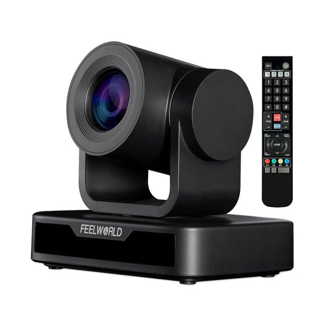 FEELWORLD USB10X 10X Optical Zoom 1080P USB PTZ Video Conference Camera, EU and US Plug, USB10X