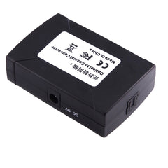 Optical Toslink Input to Coaxial RCA Output Digital Audio Converter Adapter, Optical Toslink Input