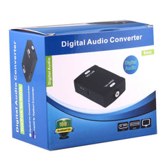 Optical Toslink Input to Coaxial RCA Output Digital Audio Converter Adapter, Optical Toslink Input