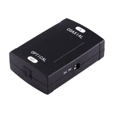 Coaxial RCA Input to Optical Toslink Output Digital Audio Converter Adapter, Coaxial RCA Input