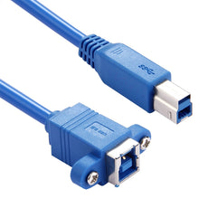 50cm USB 3.0 B Female to B Male Connector Adapter Data Cable for Printer / Scanner, BF to BM, Length: 50cm