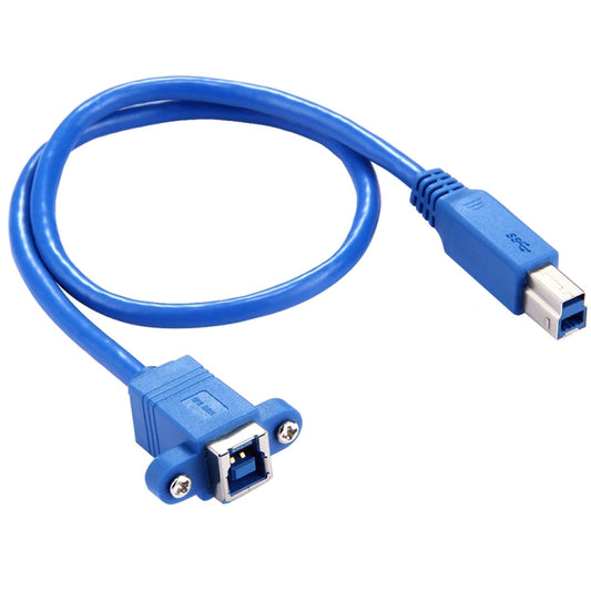 50cm USB 3.0 B Female to B Male Connector Adapter Data Cable for Printer / Scanner, BF to BM, Length: 50cm