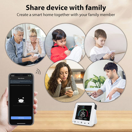 NEO NAS-RT01W WiFi Smart Color Screen Infrared Air Conditioner Controller Thermostat