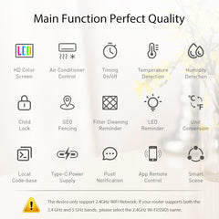 NEO NAS-RT01W WiFi Smart Color Screen Infrared Air Conditioner Controller Thermostat