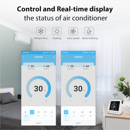 NEO NAS-RT01W WiFi Smart Color Screen Infrared Air Conditioner Controller Thermostat