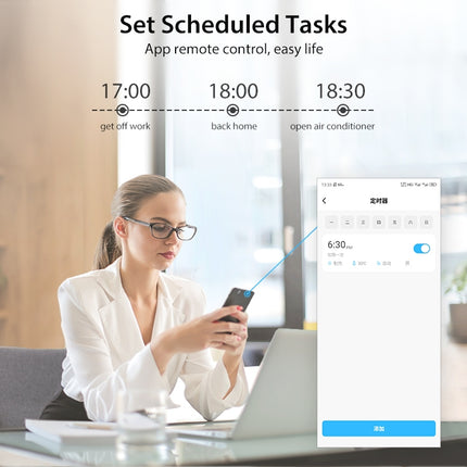 NEO NAS-RT01W WiFi Smart Color Screen Infrared Air Conditioner Controller Thermostat