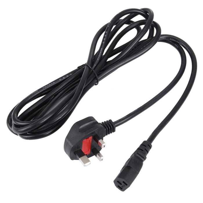 BS-1363/A LP-60L UK-Stecker auf C13-Stromkabel mit Sicherung für PC, Drucker und Scanner, Länge: 3 m