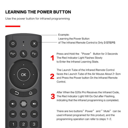 G20S Pro Voice Backlight Version 2.4G Air Mouse Remote Control