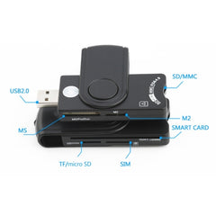 Rocketek SCR10 USB2.0 Smart Card / SD / TF / M2 / MS / SIM Card Reader, SCR10