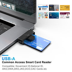 Rocketek CR318 USB 2.0 Smart Card / SIM / ID / CAC Card Reader, USB