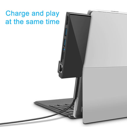 Rocketek SH768 6 in 1 RJ45 / USB 3.0 / HDMI / SD / TF HUB Adapter for Surface Pro 5 / 6, For Surface Pro 5 / 6 with RJ45