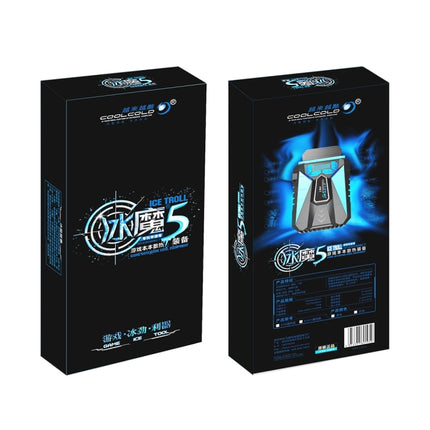 Ice Troll 5 COOLCOLD Portable Laptop Cooling Fan Air Cooler Speed Adjustable High Performance Notebook Fan Cooler Controller, AC 220V, AC 220V (Black)