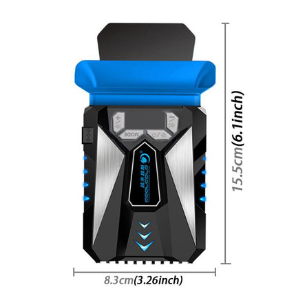 Ice Troll 5 COOLCOLD Portable Laptop Cooling Fan Air Cooler Speed Adjustable High Performance Notebook Fan Cooler Controller, AC 220V, AC 220V (Black)