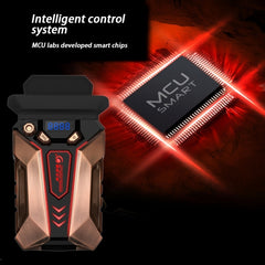 Ice Troll 7 COOLCOLD Portable Laptop Notebook Fan Turbo Radiator Ultra Silent Cooling Fan, AC 220V(Bronze)