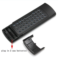 MX3-L White Backlit Version 2.4GHz Fly Air Mouse Wireless Keyboard Remote Control, White Backlit Version