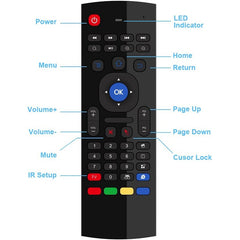 MX3-L Standard Version 2.4GHz Fly Air Mouse Wireless Keyboard Remote Control, Standard Version