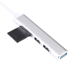 5 in 1 USB-C / Type-C 3.1 to SD / TF Card Slot + 3 USB 3.0 Ports Multifunctional Docking Station HUB, USB-C / Type-C 3.1