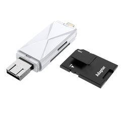 ADS-208 8 Pin+USB+Micro USB Multi-function Card Reader