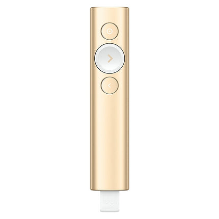 Logitech Spotlight 2.4Ghz USB Wireless Presenter PPT Remote Control Flip Pen, Spotlight (Gold), Spotlight (Grey)