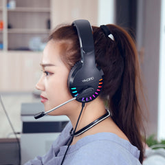 YINDIAO Q2 Head-mounted Wired Gaming Headset with Microphone, Version: Dual 3.5mm + USB, Q2 Dual 3.5mm + USB(Black), Q2 Dual 3.5mm + USB(Pink), Q2 Dual 3.5mm + USB(White)