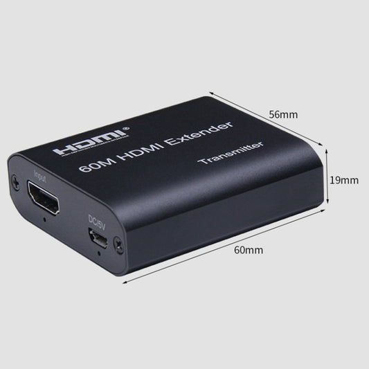 BOWU BW-HE60U 60m HDMI to RJ45 Network Extender, 1080P 60m