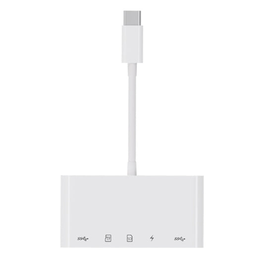 NK-1032TC 5 in 1 USB-C Male to SD / TF / 2xUSB / Type-C Female Adapter, NK1032TC