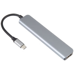 Adaptador de estación de acoplamiento USB-C/Tipo-C a USB 7 en 1, 7 en 1