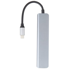 Adaptador de estación de acoplamiento USB-C/Tipo-C a USB 7 en 1, 7 en 1