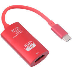 TH001 USB-C / Type-C Male to HDTV Female 4K UHD Adapter, TH001 (Grey), TH001 (Red)