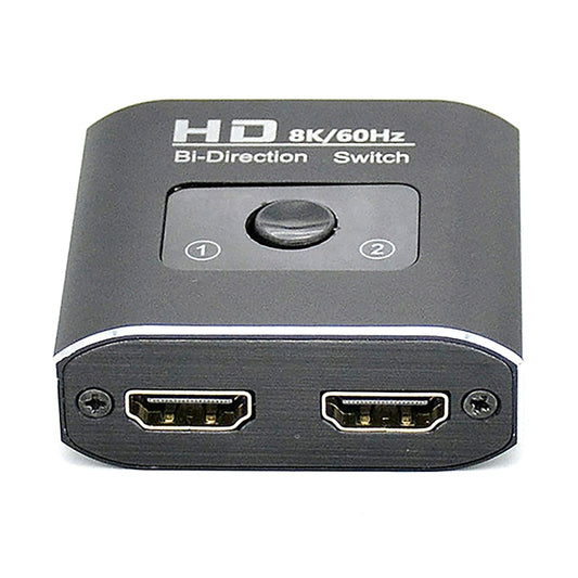 ST0003 2 in 1 Out 8K HDMI Switcher Bi-directional Video Converter, 8K 60Hz Black