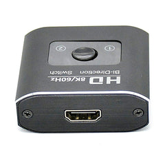 ST0003 2 in 1 Out 8K HDMI Switcher Bi-directional Video Converter, 8K 60Hz Black