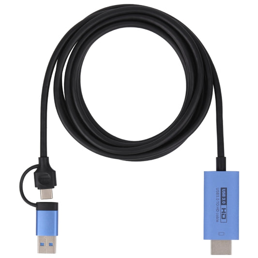 V05E USB 3.0 + USB-C / Type-C to HDMI Adapter Cable, V05E