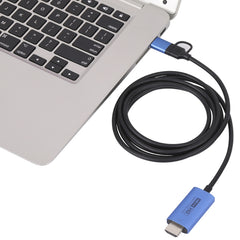 V05E USB 3.0 + USB-C / Type-C to HDMI Adapter Cable, V05E