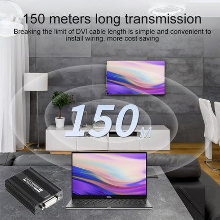 Measy VGA1815 VGA Extender Transmitter and Receiver Converter, POE Single Power Supply, Transmission Distance: 150m, VGA1815